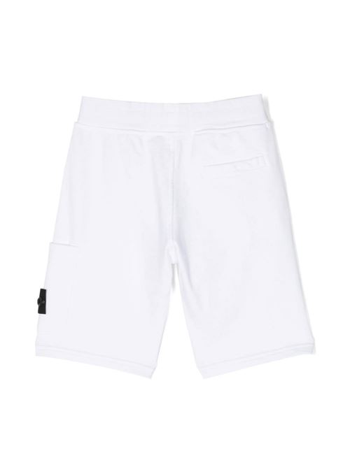 Shorts sportivo bianco STONE ISLAND KIDS | 781661840V0001